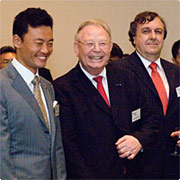 Mayor of Yokohama Hiroshi Nakada, Ginkel, and d'Orville
